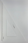 Trekant 60 graders 36 cm Plexiglas Cristal 